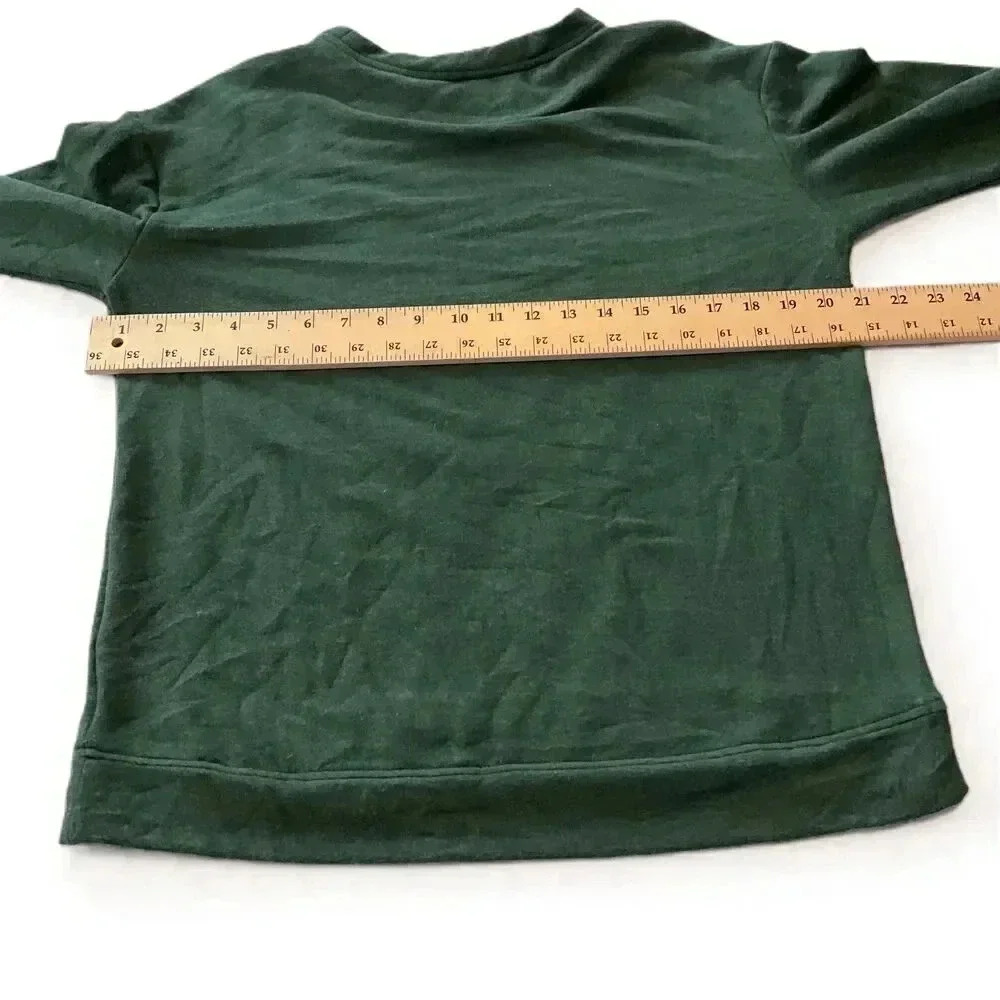 Orvis Womens Green Oversized Sweatshirt‎ Long Sleeve Crew Neck Modal Blend Small - Picture 6 of 7